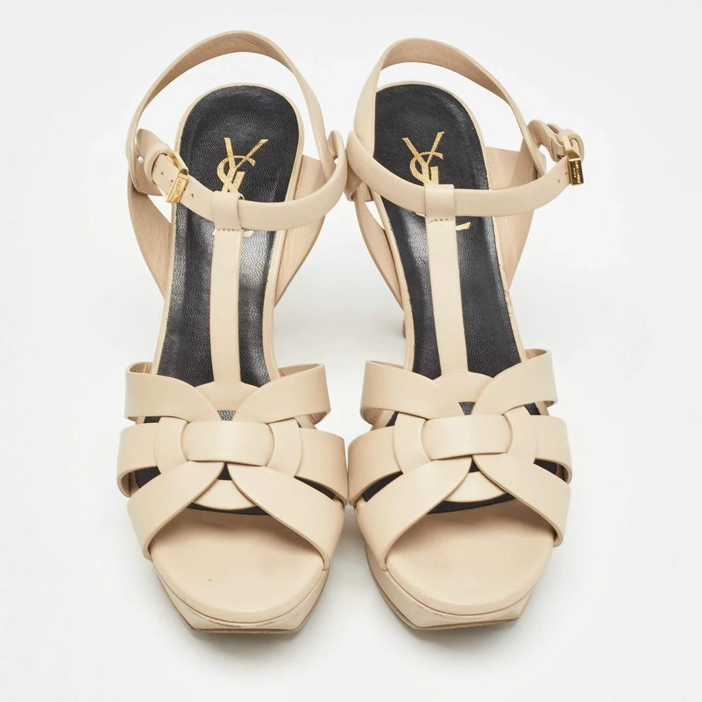 Yves Saint Laurent Saint Laurent Beige Leather Tribute Sandals Size 38 3