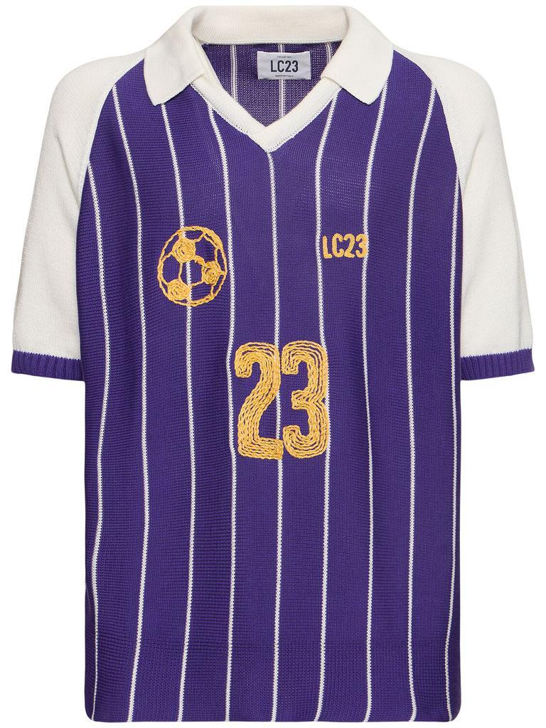 Lc23 Retro Football Polo Sweater