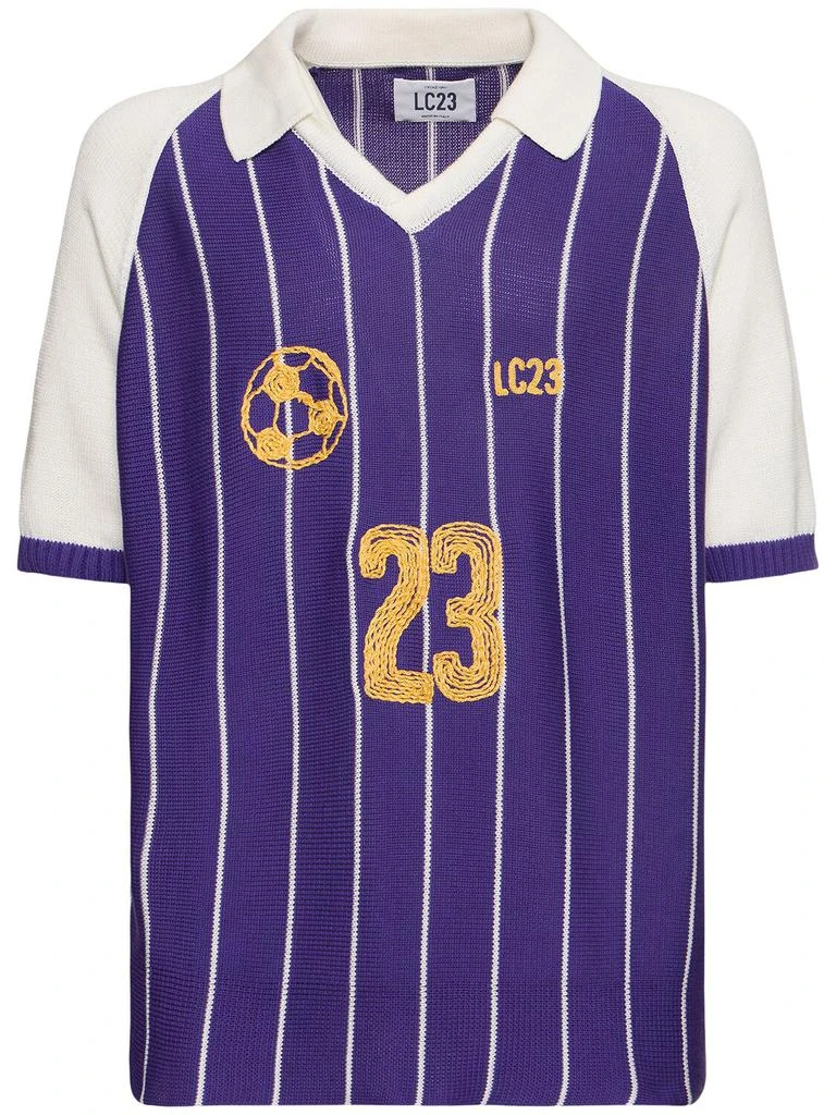 Lc23 Retro Football Polo Sweater 1