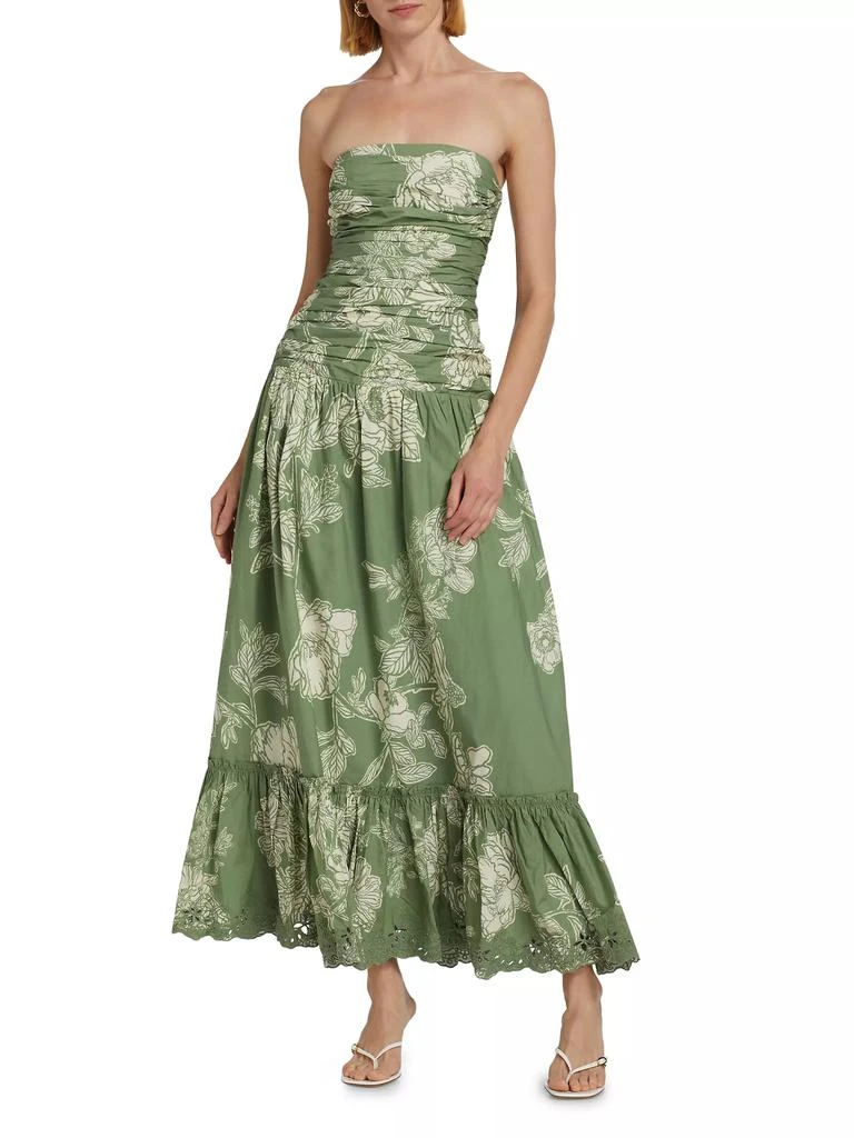 Hemant & Nandita Floral Cotton Off-The-Shoulder Maxi Dress 3