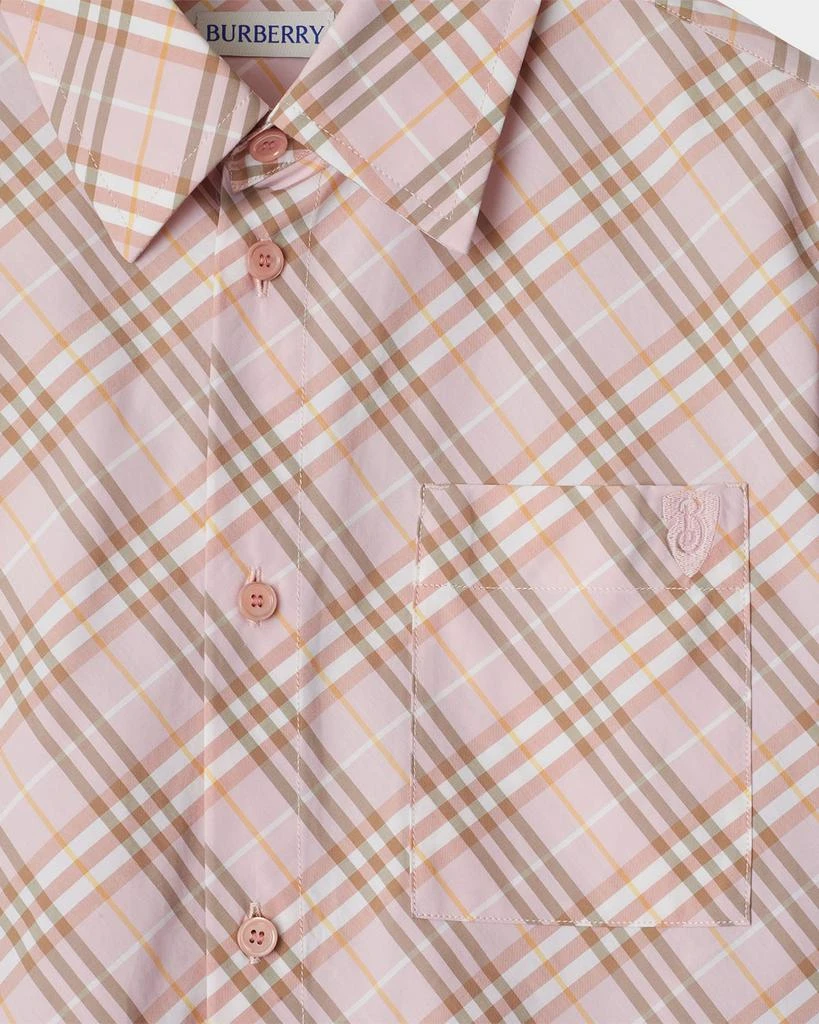 Burberry Check Cotton Button-Down Shirt 6