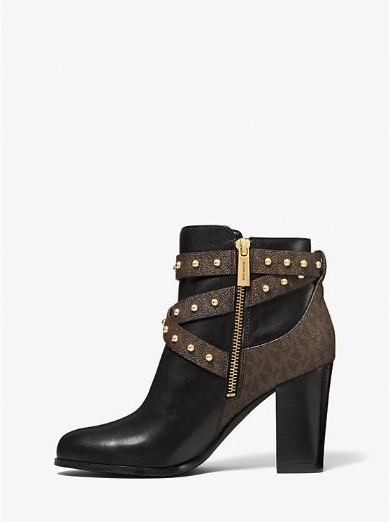 Michael Kors Kincaid Studded Logo Trim Ankle Boot 3