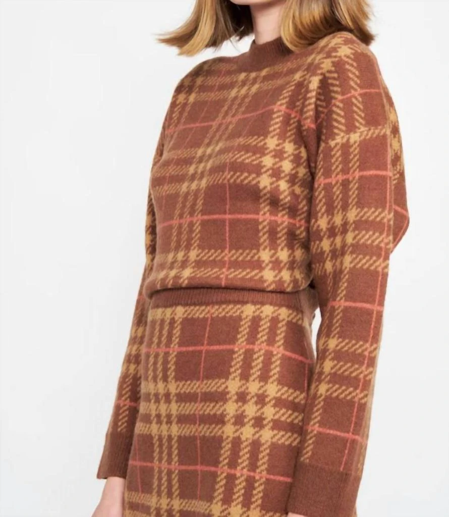 En Saison Brontë Sweater Pullover In Taupe 2