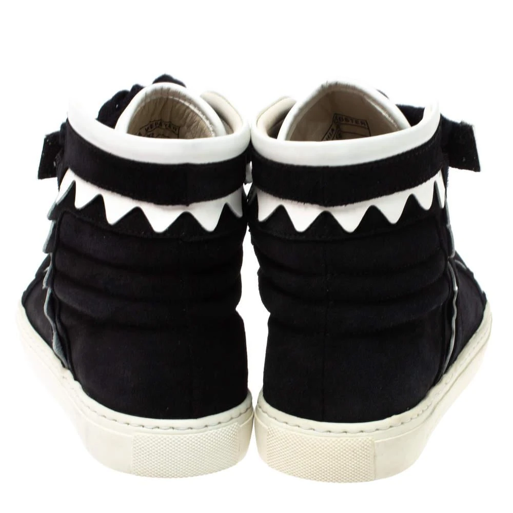 Sophia Webster Sophia Webster Monochrome Suede and Patent Leather Riko High Top Sneakers Size 38.5 5