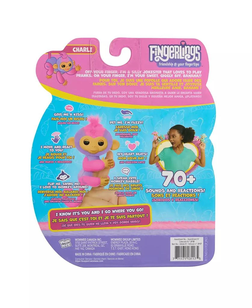 Fingerlings Interactive Baby Monkey Charli, Reacts to Touch with 70+ Sounds & Reactions 4