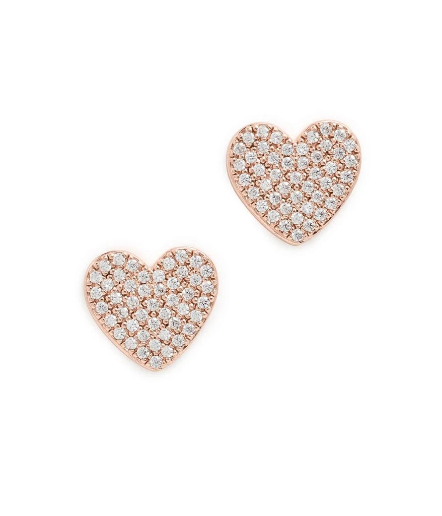 Kate Spade Yours Truly Pave Heart Studs