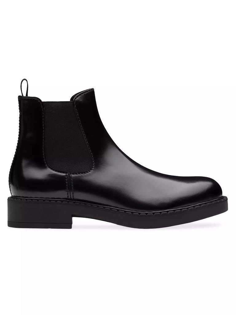 Prada Brushed Leather Chelsea Boots 1