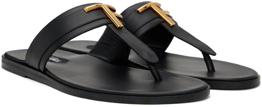 Tom Ford Black Brighton Sandals 4
