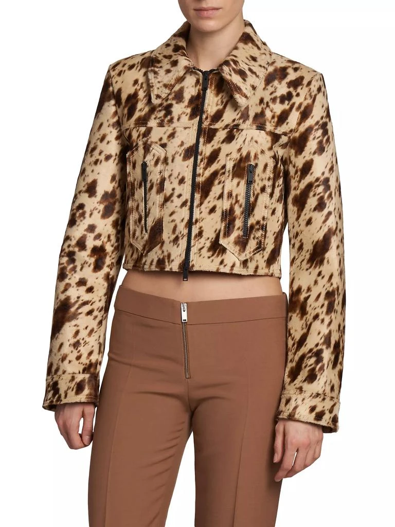 Stella McCartney Cropped Pony-Print Jacket 3