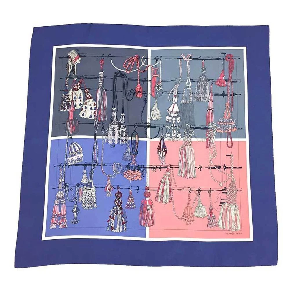 Hermes blue pink Silk Scarf (Pre-Owned)
