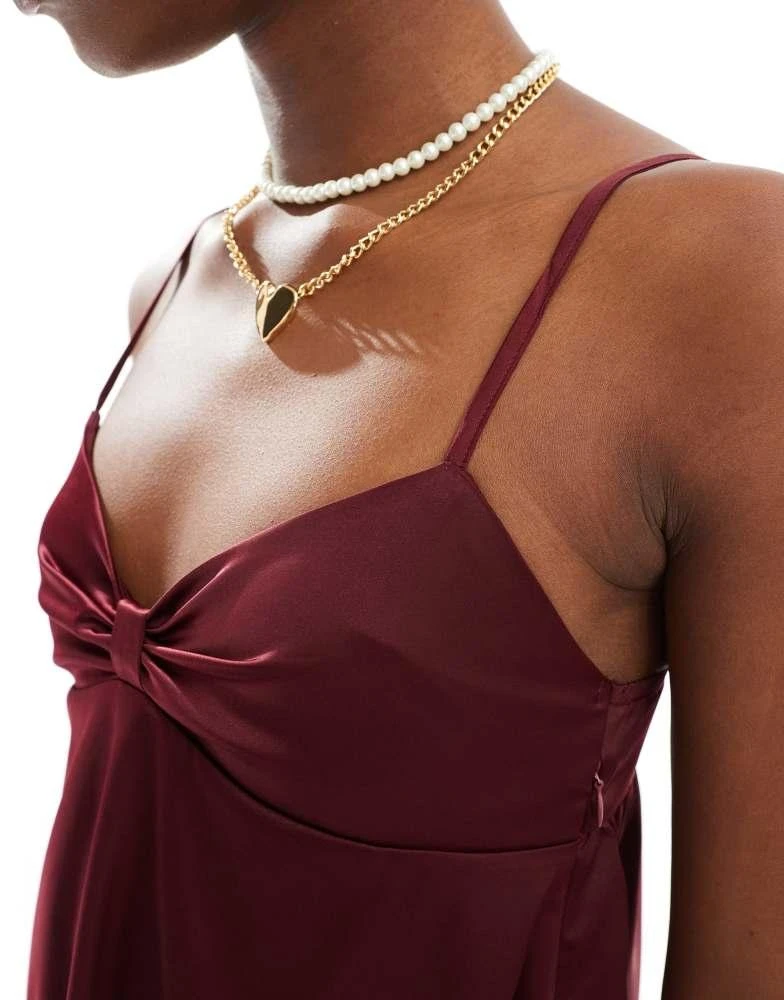 Shop Motel rafaila mini slip dress in burgundy on Sale at BeyondStyle  Get  31% Off Motel rafaila mini slip dress in burgundy with Limited-Time Flash  Deals, Exclusive Discounts, and Special Offers.