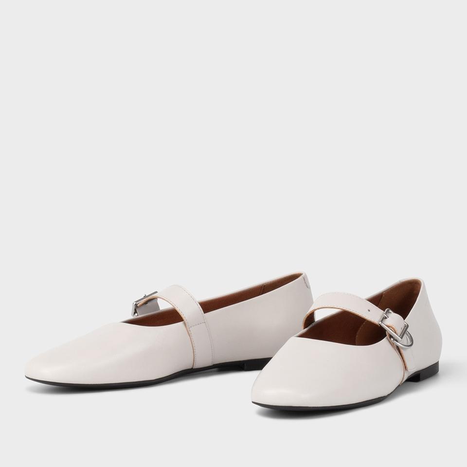Vagabond VAGABOND WOMEN'S JOLIN BUCKLE LEATHER BALLET FLATS