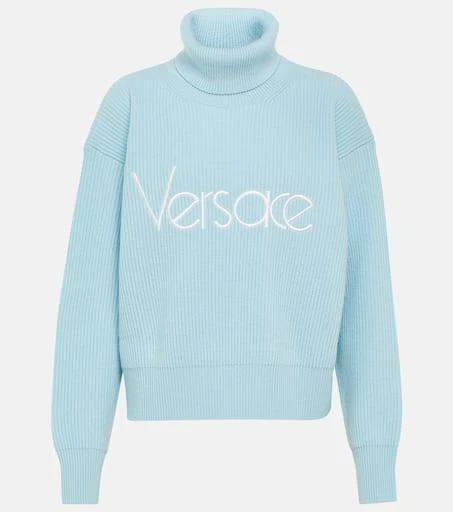 Versace Logo turtleneck sweater 1