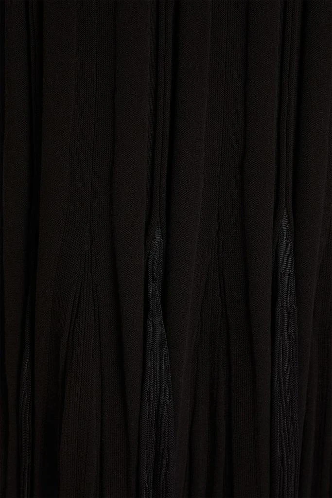 Alexander McQueen Off-the-shoulder ribbed cotton midi dress 4