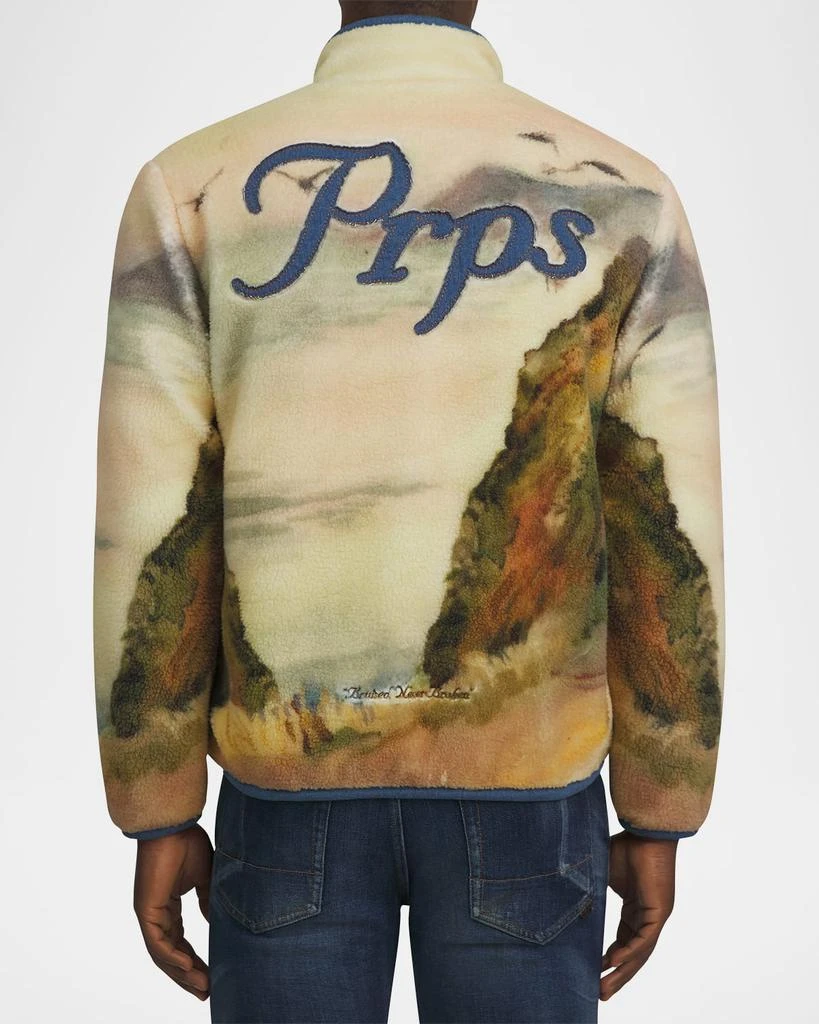 Prps Goods & Co Men's Landscape-Print Fleece Jacket 2
