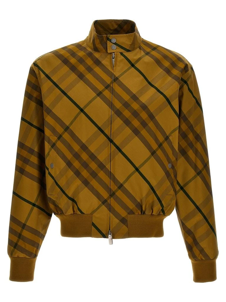 Burberry Burberry Check Printed Zipped Bomber Jacket 1