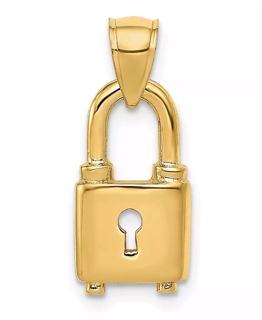 Macy's Lock Pendant in 14k Yellow Gold