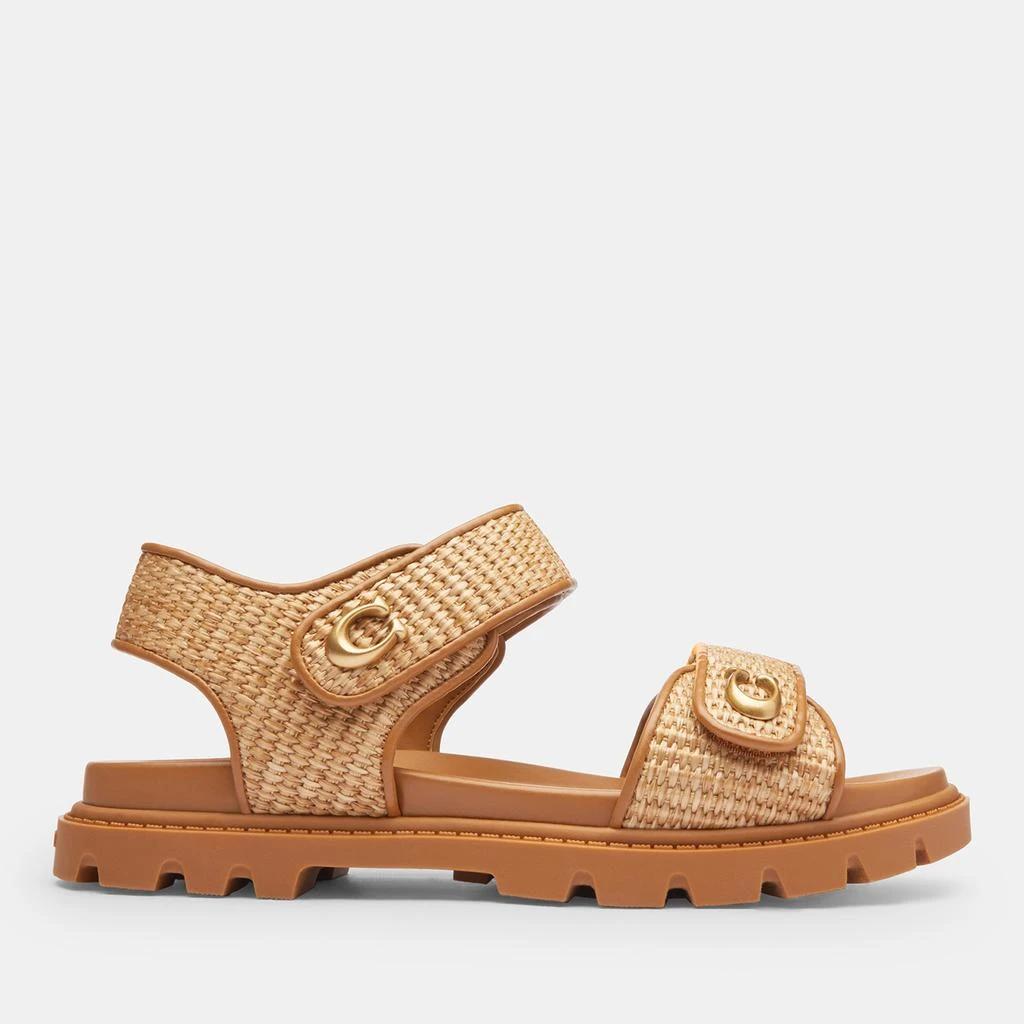 Coach Women's Brynn Straw Sandals 1