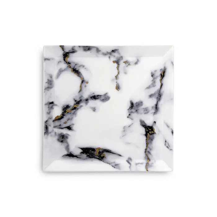 Prouna Marble Venice Fog Matzo Plate/Square Serving Platter
