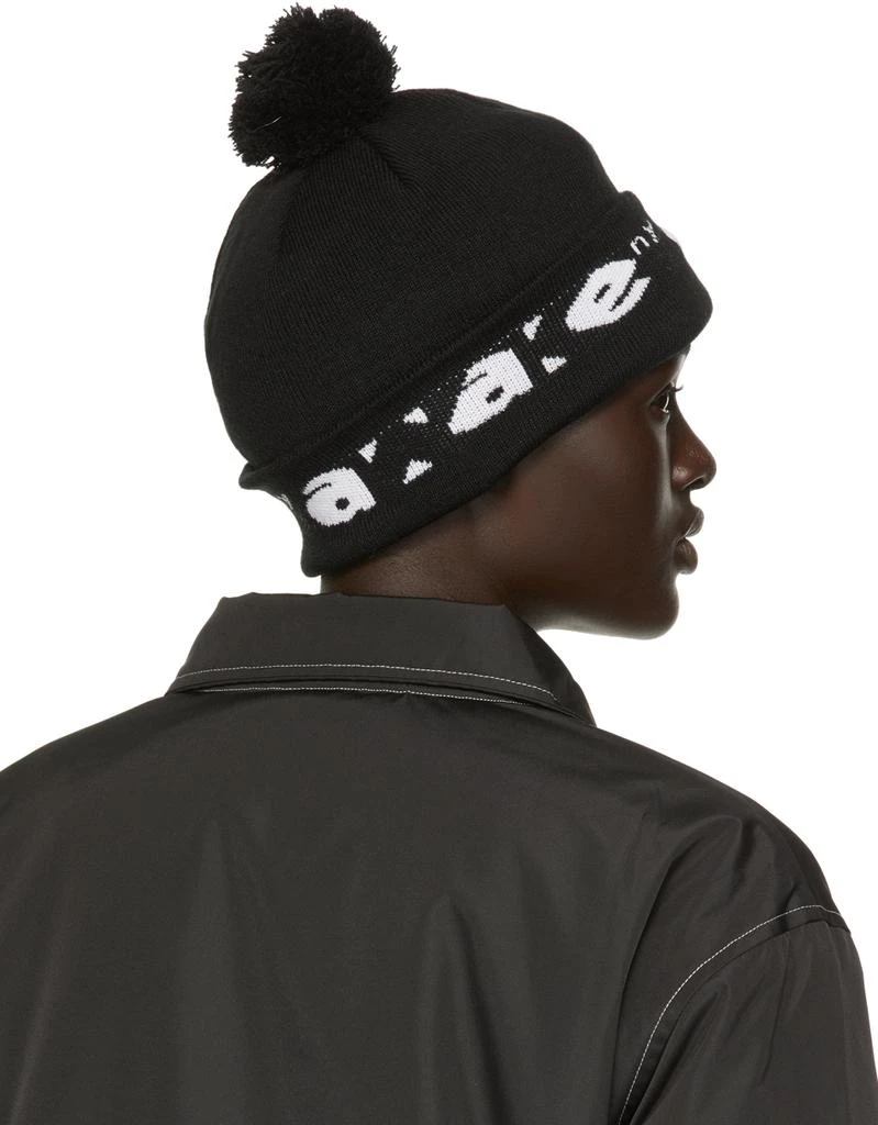 Awake NY Black Block Out Logo Beanie 3