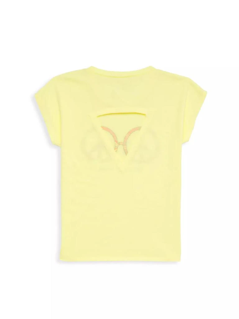 Chaser Little Girl's Peace Vintage Jersey T-Shirt 3