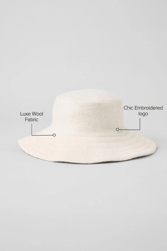 Alo Merino Wool Bucket Hat - Ivory - Hats - Free Shipping 