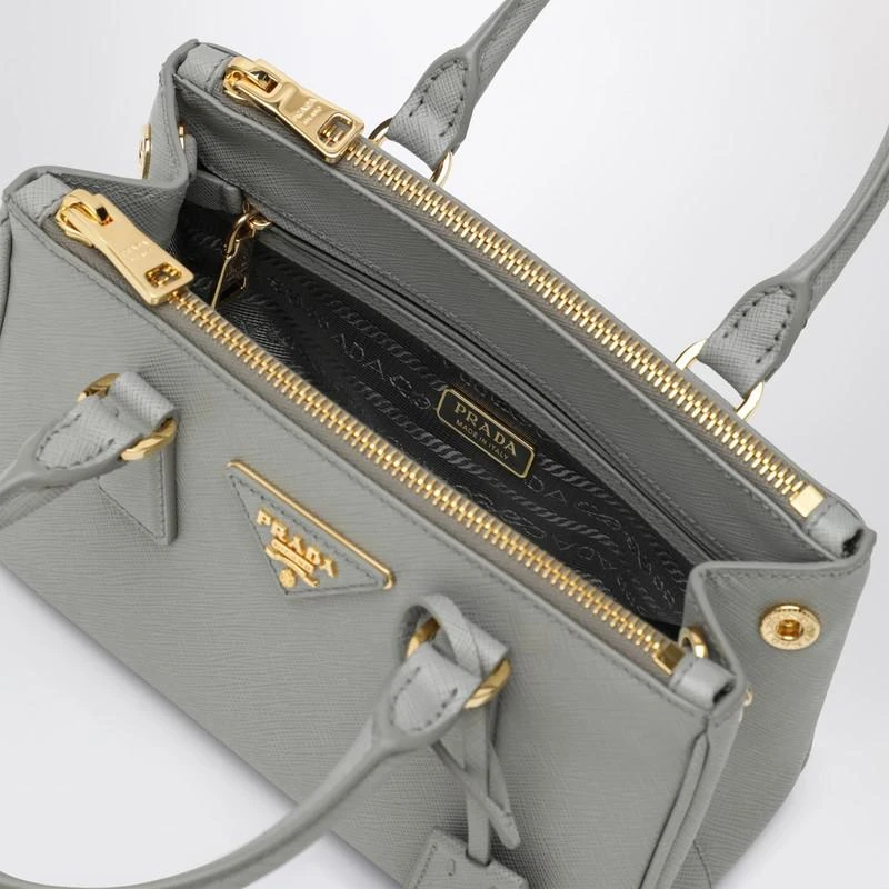Prada Galleria mini bag light grey 5