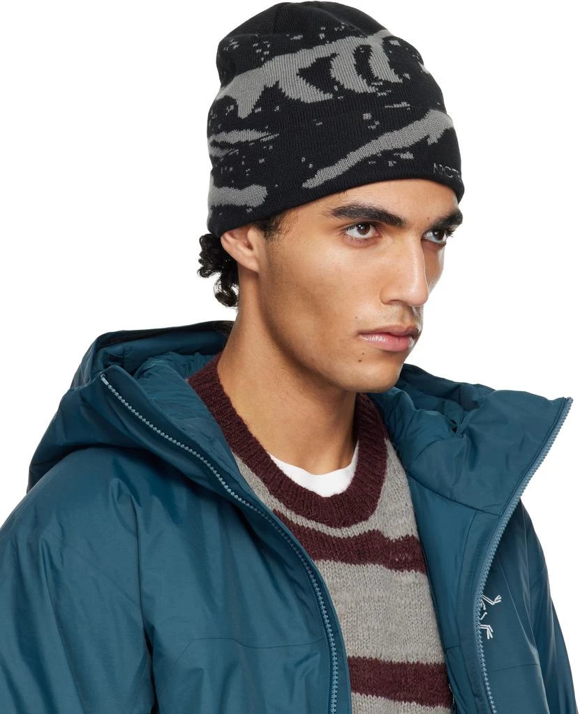Arc
teryx Black 
Gray Grotto Beanie 2