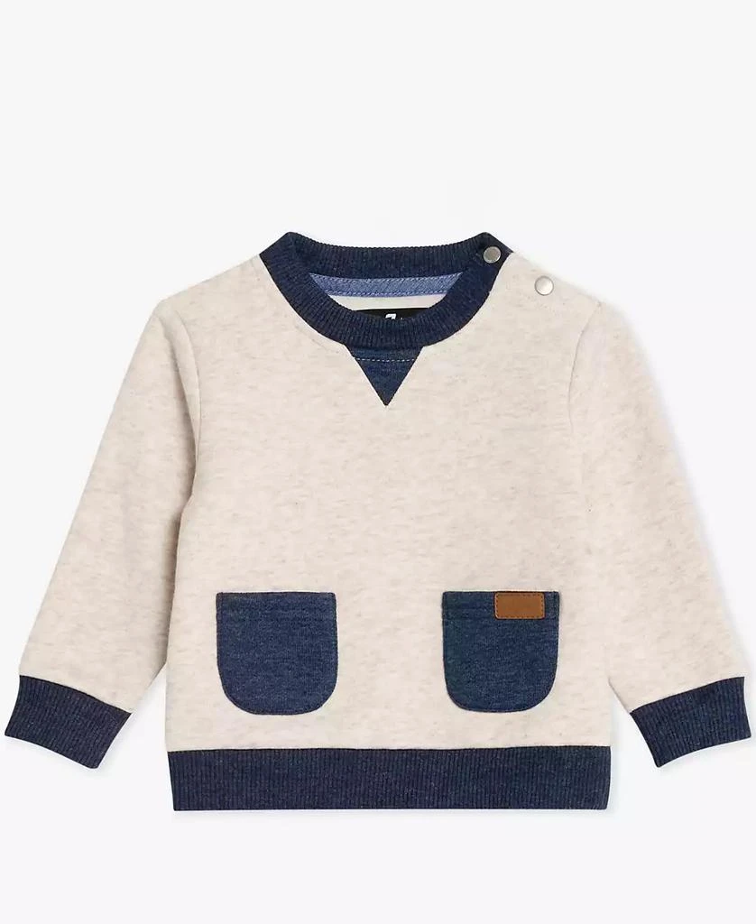 7 For All Mankind Baby Boys 2-Piece Long Sleeve Sweatshirt and Pants Set 2