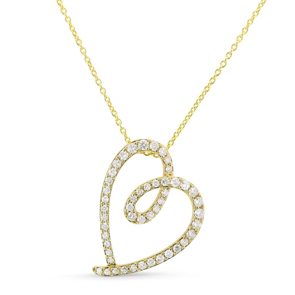 SSELECTS 0.36Ct Diamond 16"pendant Necklace In 14K Yellow Gold