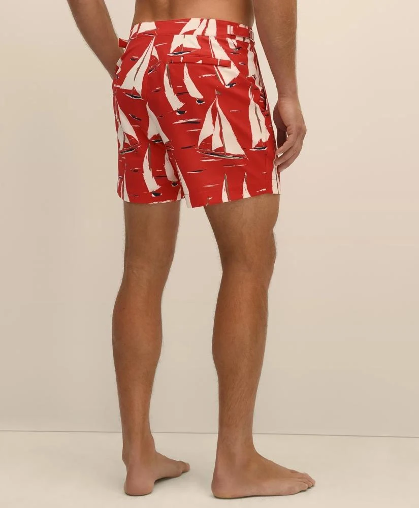 Brooks Brothers 5" Newport Sailing Swim Trunks 3