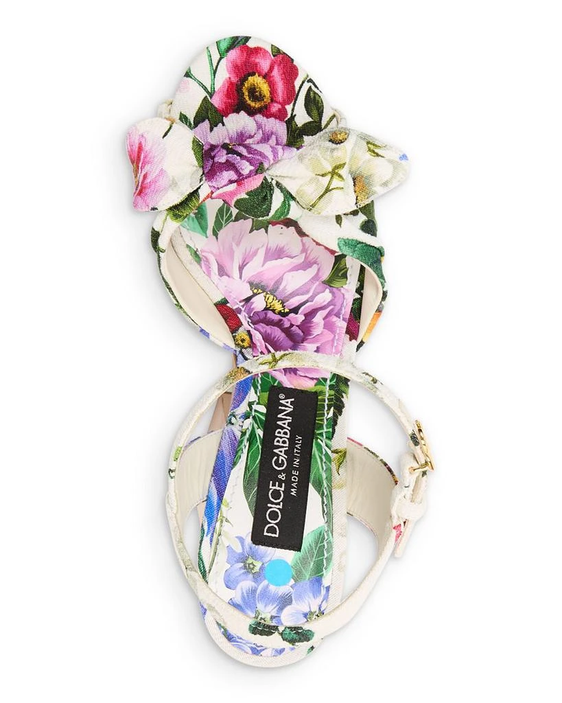 Dolce & Gabbana Women's Knotted Platform Sandals 4