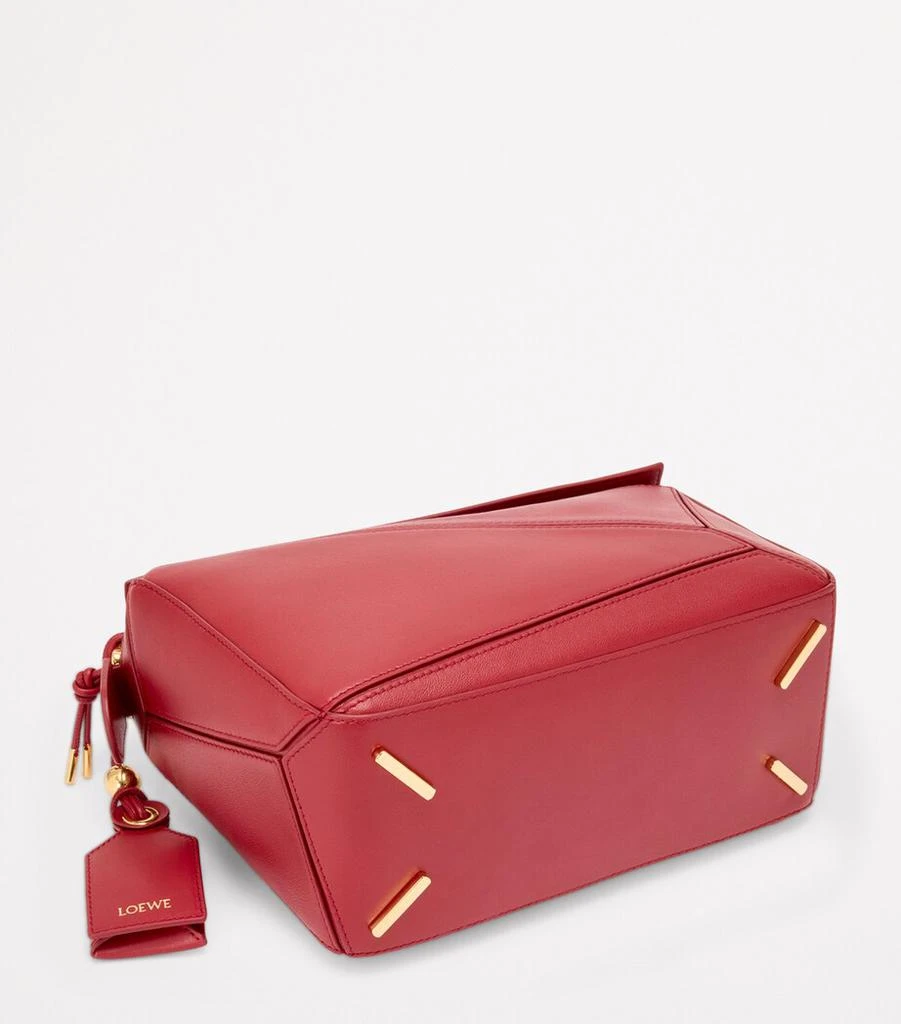 Loewe Small Leather Featherlight Puzzle Top-Handle Bag 8