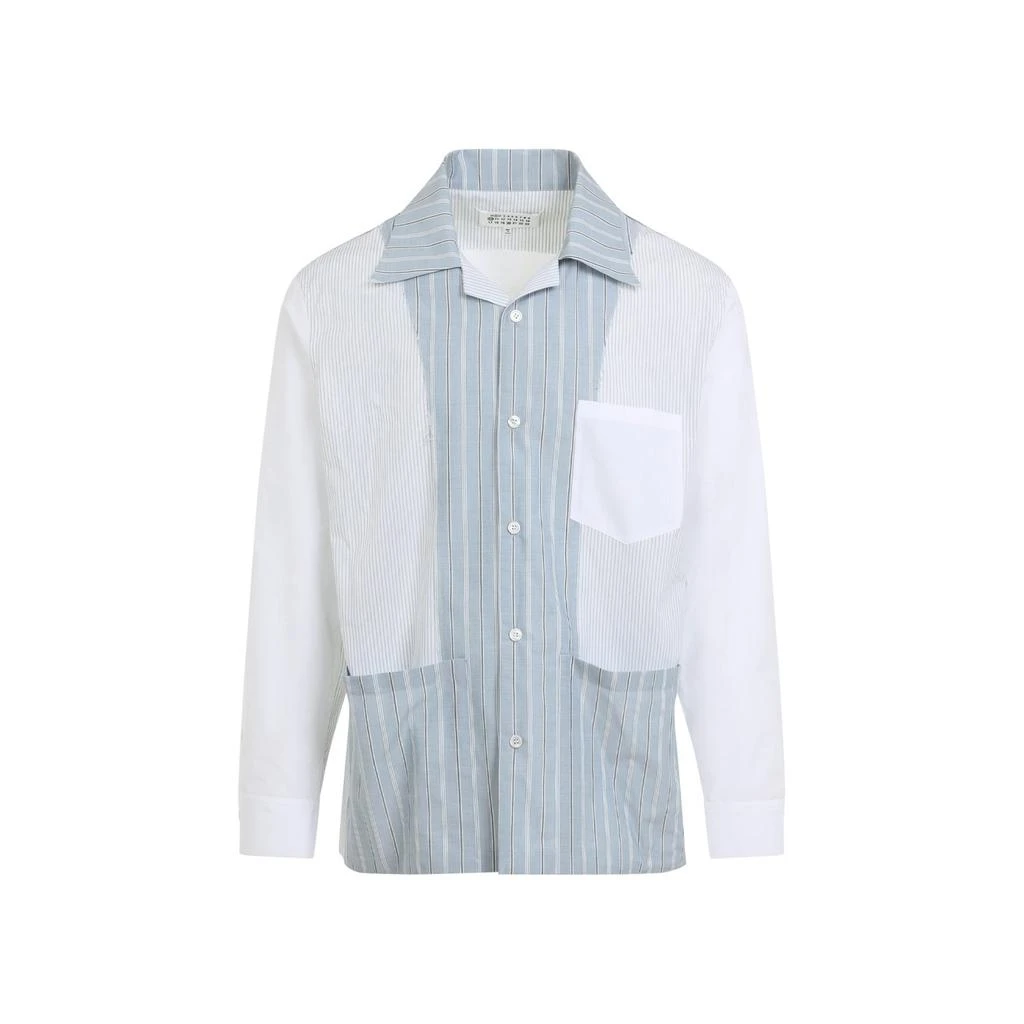 MAISON MARGIELA Maison Margiela Patchwork Pinstripe Shirt 1