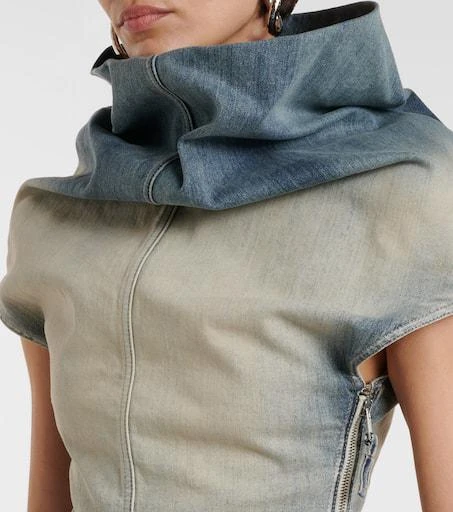 Rick Owens Draped denim top 4