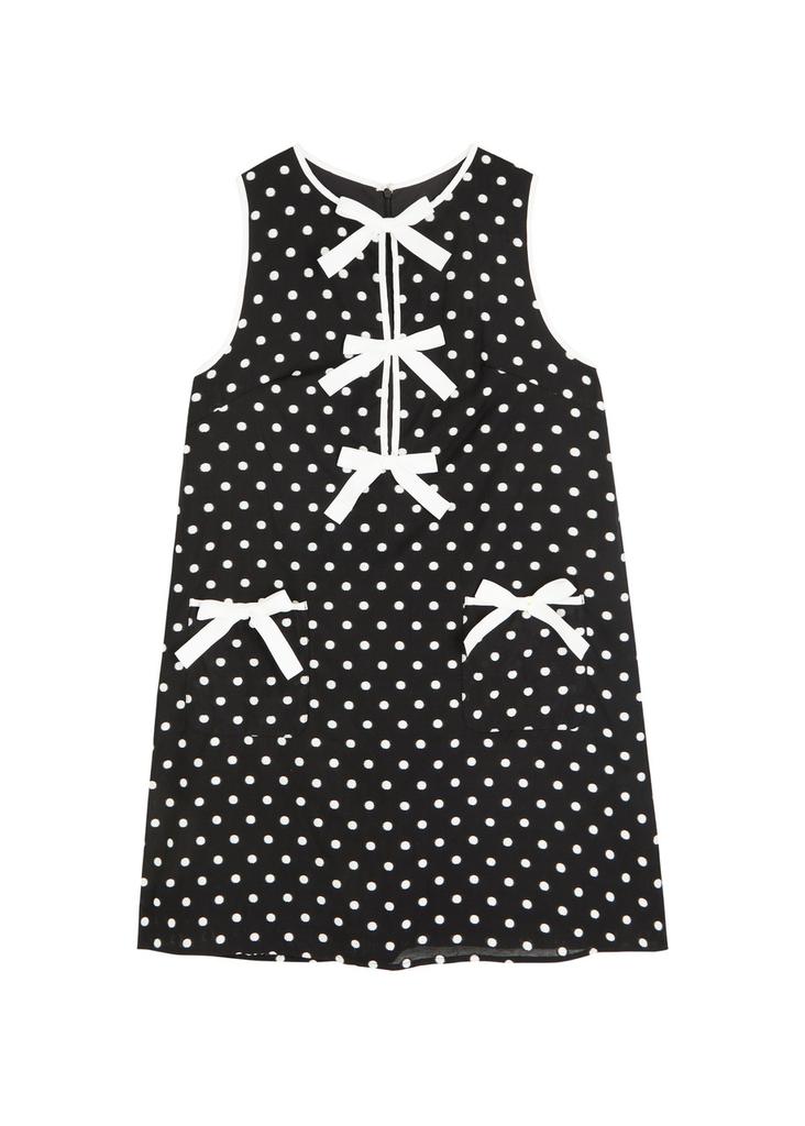 Sister Jane Isles polka dot-jacquard woven mini dress