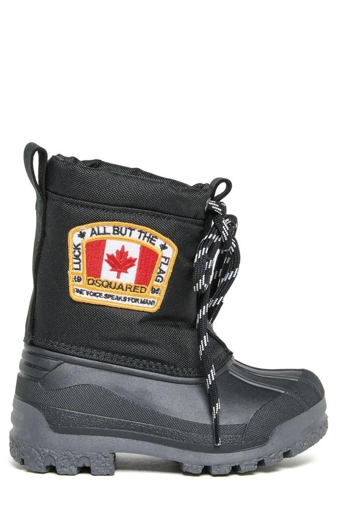 DSQUARED2 Dsquared2 Kids Logo Patch Lace-Up Boots 1