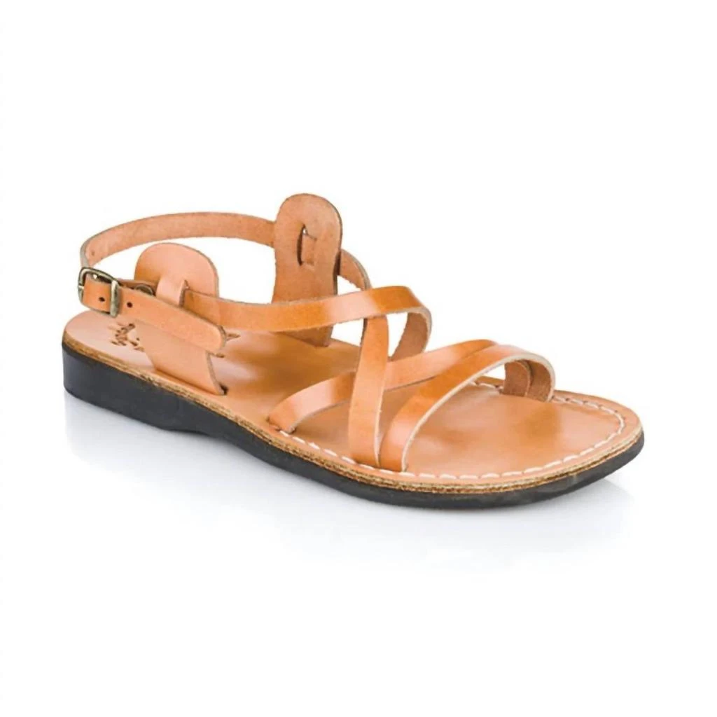 Jerusalem Sandals Tzippora Leather Strappy Slingback Sandal 1