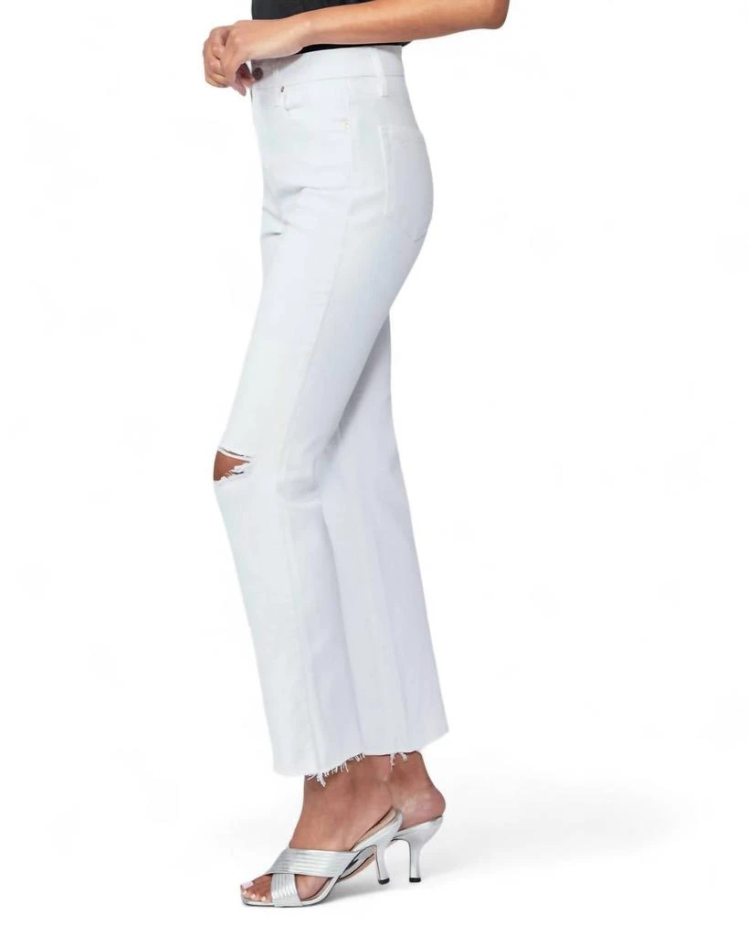 Paige Noella High Rise Jean In Soft Ecru Destructed 2
