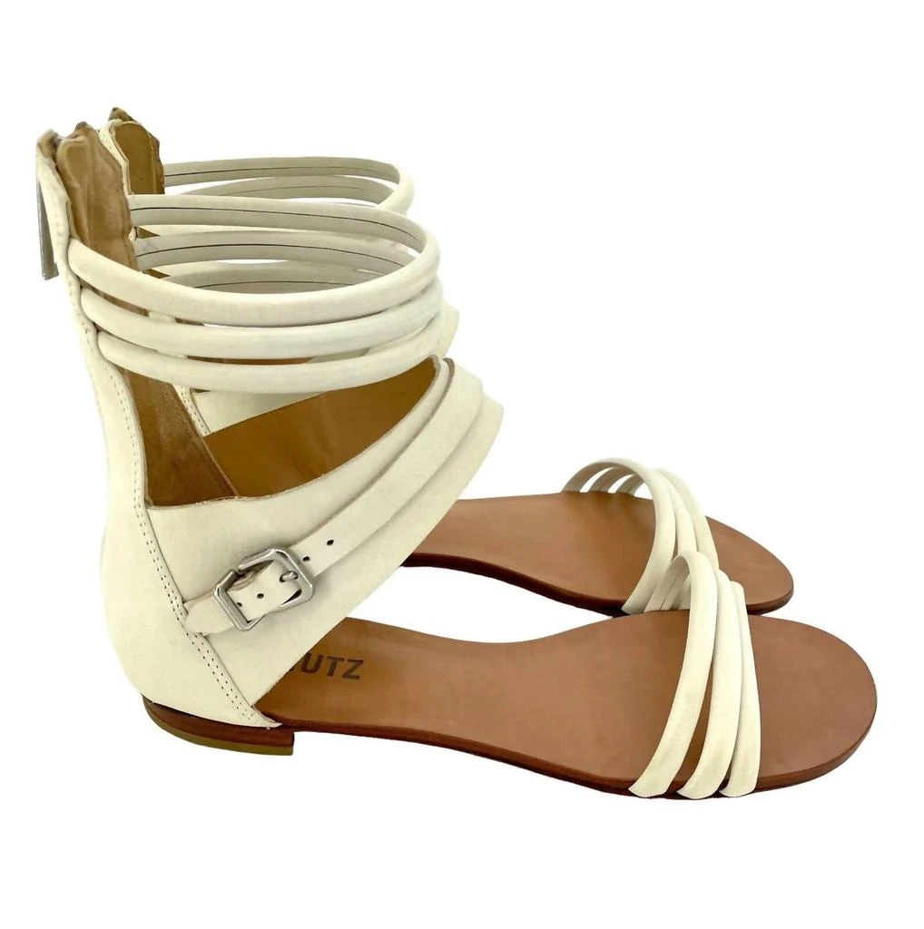 Schutz Schutz - Women's Soft Leather Strappy Gladiator Flat Sandals 2