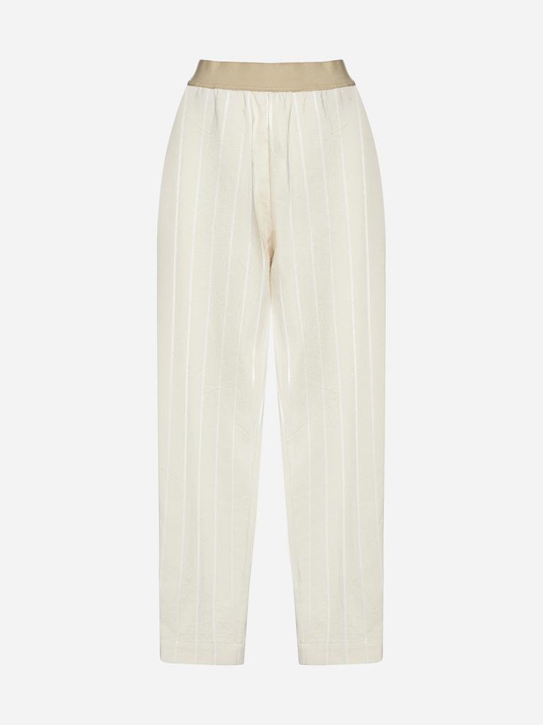 UMA WANG Palmer pinstripe cotton-blend trousers