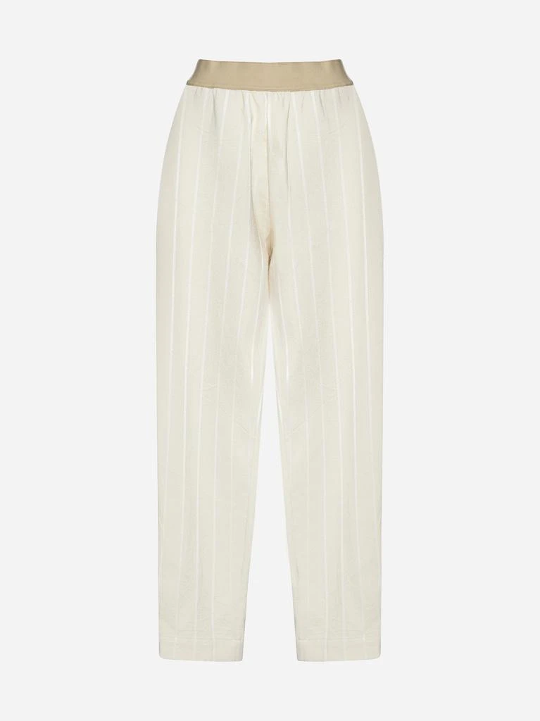 UMA WANG Palmer pinstripe cotton-blend trousers 1