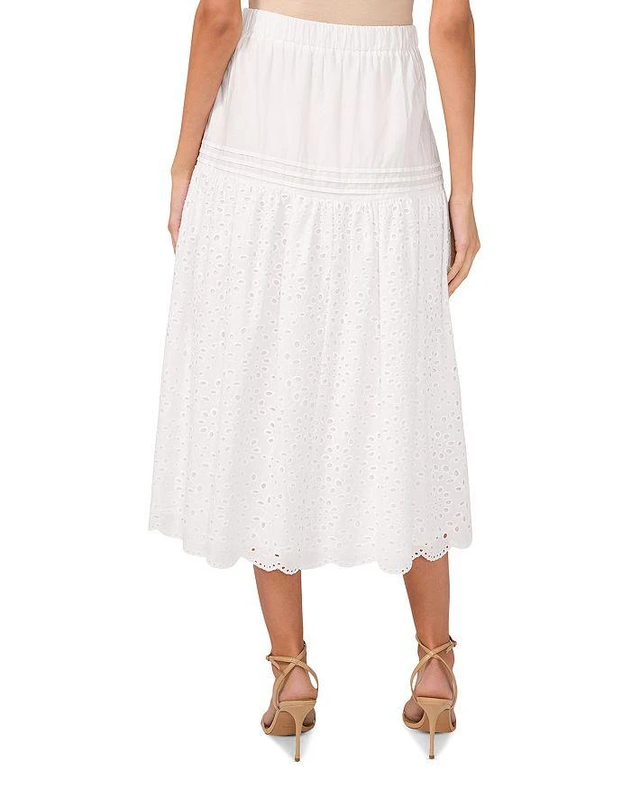 1. State Eyelet Scalloped Midi Skirt 2