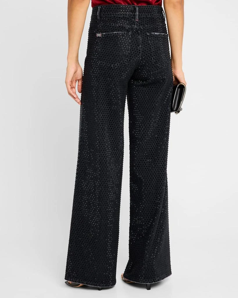 Alice + Olivia Trish Low-Rise Embellished Baggy Jeans 3