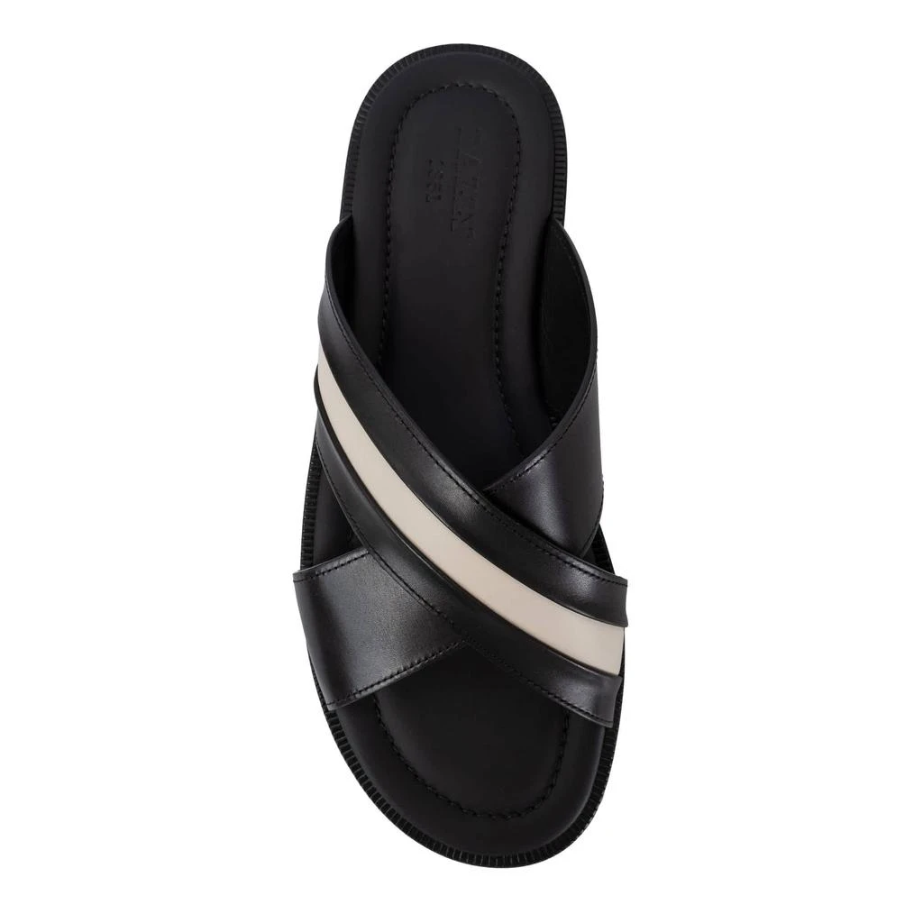 Bally Men's Jabil Black Calf Leather Slide Sandals 2