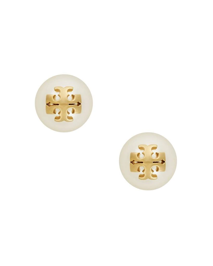 Tory Burch Imitation Pearl Stud Earrings 1
