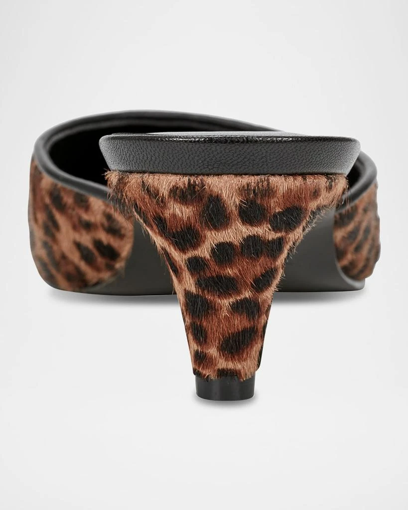Marc Fisher Leopard Kitten-Heel Mule Pumps 3