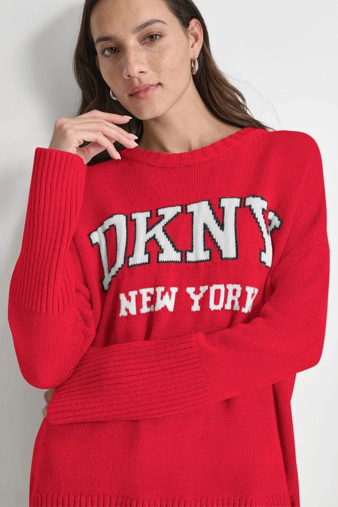 DKNY VARSITY LOGO SWEATER 5