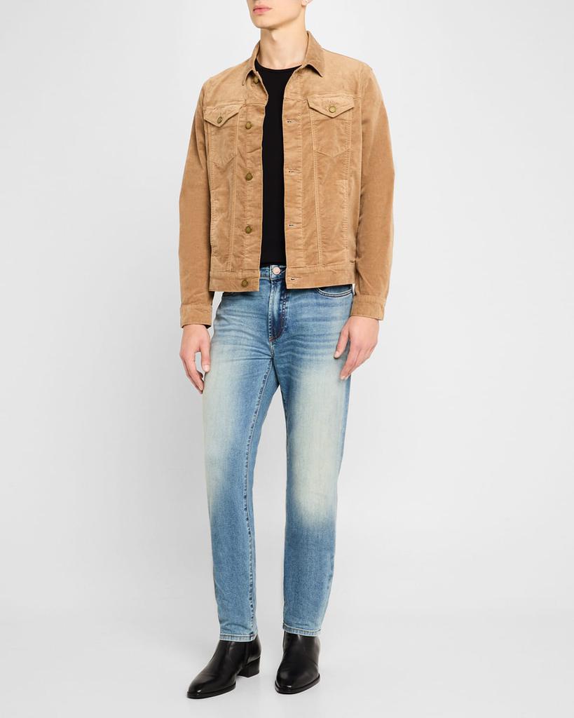 MONFRÈRE Men's Brando Faded Slim-Straight Jeans