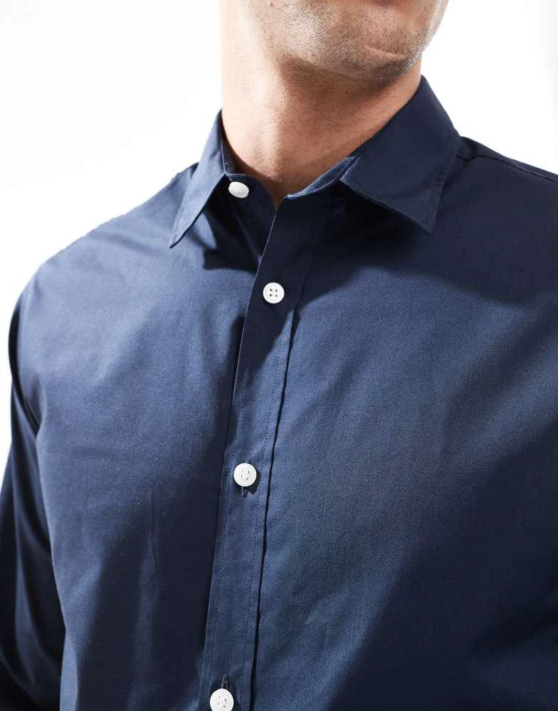 JJ Rebel JJ Rebel long sleeve shirt in navy 4